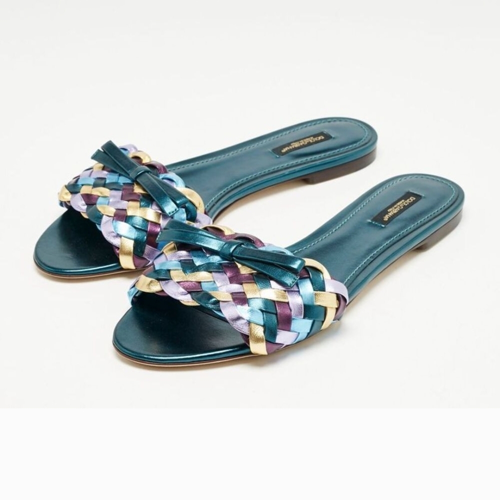 Dolce & Gabbana Ciabatta Leather Sandals